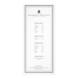 Klassieke apotheker Holistische Geneeskunde Wit Reclamekaart