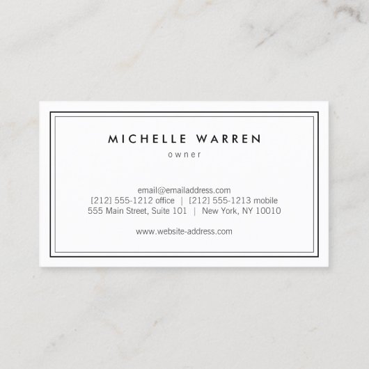 Klassieke apotheker Holistische Geneeskunde Wit Visitekaartje (Achterkant)