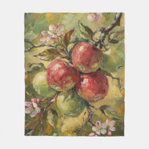 Klassieke appel stilleven fleece deken