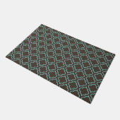 Klassieke Aqua Bruine Deurmat Vloerkleed (Schuin)