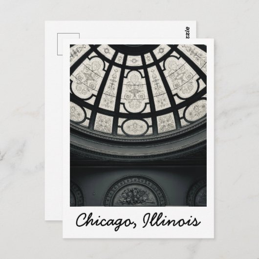Klassieke architectuur Chicago Briefkaart (Voorkant / Achterkant)