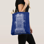 Klassieke architectuur, Korinthische kolom 1725 Tote Bag (Dichtbij)