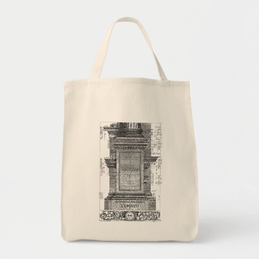 Klassieke architectuur, Korinthische kolom 1725 Tote Bag (Voorkant)
