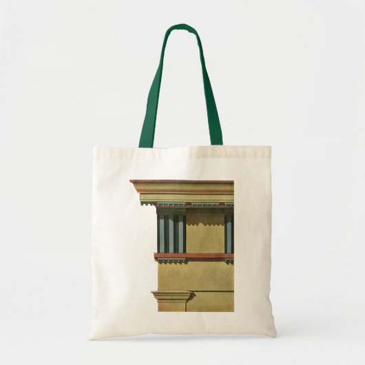 Klassieke architectuur, tempel entablatuur tote bag (Voorkant)