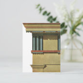 Klassieke architectuur, Temple Entablature Briefkaart (Staand voorkant)