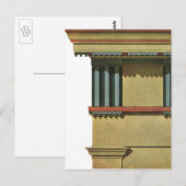  Klassieke architectuur, Temple Entablature Briefkaart (Voorkant / Achterkant)