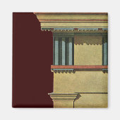  Klassieke architectuur, Temple Entablature Magneet (Voorkant)