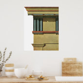  Klassieke architectuur, Temple Entablature Poster (Keuken)