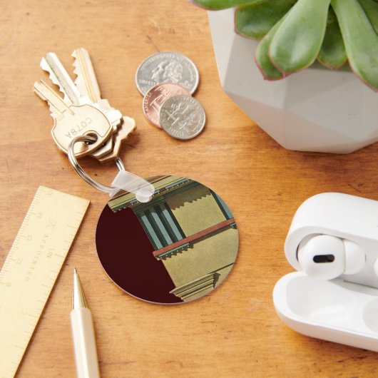  Klassieke architectuur, Temple Entablature Sleutelhanger (Bureau)