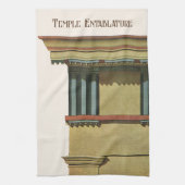  Klassieke architectuur, Temple Entablature Theedoek (Verticaal)