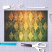 Klassieke argyle  groen gouden diamantpatroon tissuepapier (Craft)