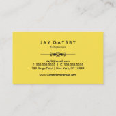 Klassieke Art Deco/Art Nouveau Visitekaartje (Achterkant)