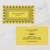 Klassieke Art Deco/Art Nouveau Visitekaartje (Voorkant / Achterkant)