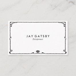 Klassieke Art Deco/Art Nouveau Visitekaartje