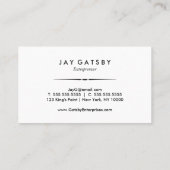 Klassieke Art Deco/Art Nouveau Visitekaartje (Achterkant)