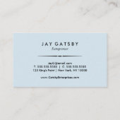 Klassieke Art Deco/Art Nouveau Visitekaartje (Achterkant)