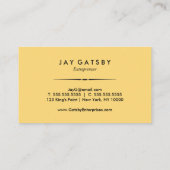 Klassieke Art Deco/Art Nouveau Visitekaartje (Achterkant)