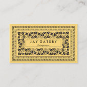 Klassieke Art Deco/Art Nouveau Visitekaartje (Voorkant)