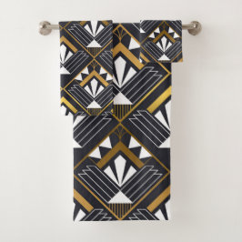 Klassieke art Deco Bad Handdoek