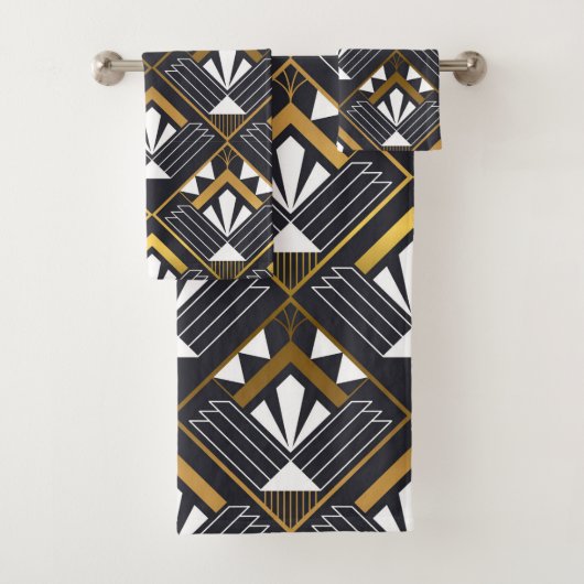 Klassieke art Deco Bad Handdoek (Insitu)