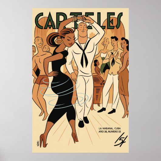Klassieke Art Deco - Carteles - Dansen Poster (Voorkant)