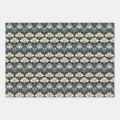 Klassieke Art Deco Diverse grootte fan patroon Inpakpapier Vel (Voorkant 3)