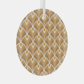 Klassieke art deco: geometrisch patroon. glas ornament (Voorkant Rechts)