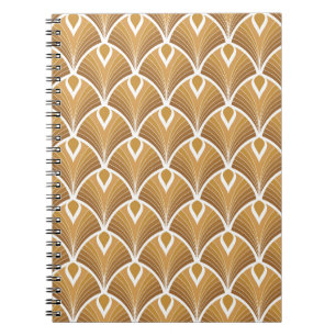Klassieke art deco: geometrisch patroon. notitieboek