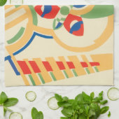 Klassieke Art Deco Jazz Pochoir Tuin Vlinders Theedoek (Gevouwen)