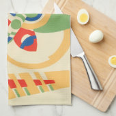 Klassieke Art Deco Jazz Pochoir Tuin Vlinders Theedoek (Quarter Fold)