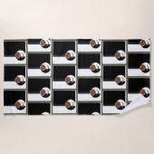 Klassieke Art Deco, Kopje koffie met stoom Strandlaken (Voorkant)