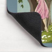 Klassieke Art Deco Liefde en Romantiek Jonggehuwd  Muismat (Hoek)