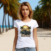 Klassieke Art Deco Miami T-shirt