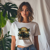 Klassieke Art Deco Miami T-shirt