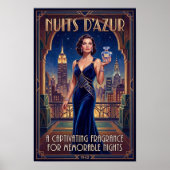 Klassieke Art Deco Parfum Reclameposter Poster (Voorkant)