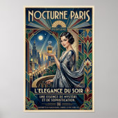 Klassieke Art Deco Parfum Reclameposter Poster (Voorkant)