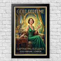 Klassieke Art Deco Parfum Reclameposter