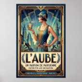 Klassieke Art Deco Parfum Reclameposter Poster (Voorkant)