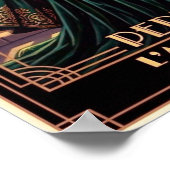 Klassieke Art Deco Parfum Reclameposter Poster (Hoek)