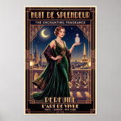 Klassieke Art Deco Parfum Reclameposter Poster (Voorkant)