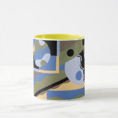 Klassieke Art Deco Pochoir Jazz Cubisme Patroon Mok (Midden)