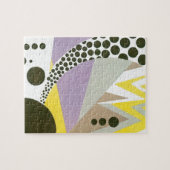 Klassieke Art Deco Pochoir Jazz Geometrische Patro Legpuzzel (Horizontaal)