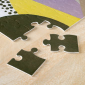 Klassieke Art Deco Pochoir Jazz Geometrische Patro Legpuzzel (Zijkant)