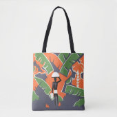 Klassieke Art Deco Reizen, Inheemse in Afrikaanse  Tote Bag (Voorkant)