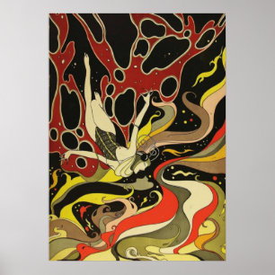 Klassieke Art Deco - Voor Iedereen - Psychedelisch Poster