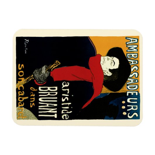 Klassieke Art Nouveau Ambassadeurs, Toulouse Lautr Magneet (Horizontaal)
