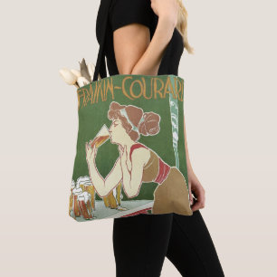 Klassieke Art Nouveau Brasserie Fraikin-Courard Bi Tote Bag