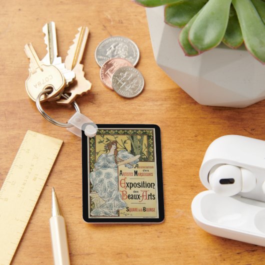 Klassieke Art Nouveau, Exposition des Beaux Arts Sleutelhanger (Bureau)