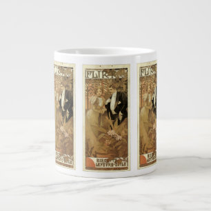 Klassieke Art Nouveau Flirt Biscuits, Alphonse Muc Grote Koffiekop