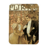 Klassieke Art Nouveau Flirt Biscuits, Alphonse Muc Magneet (Verticaal)